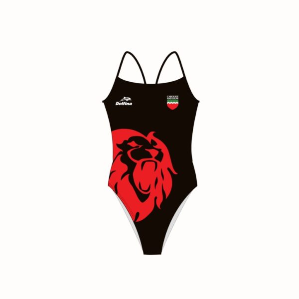Maillot de bain de natation femme du club Carouge Natation - Vue de devant